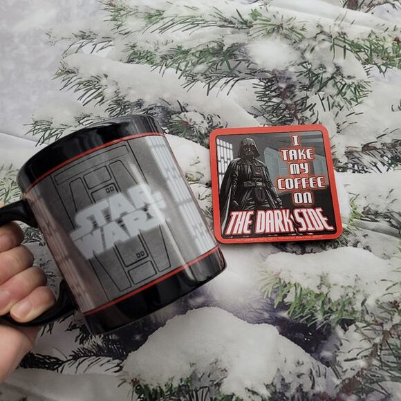 NWT in Box Star Wars Darth Vader Ceramic Mug & Coaster Combo Pack - Picture 2 of 11